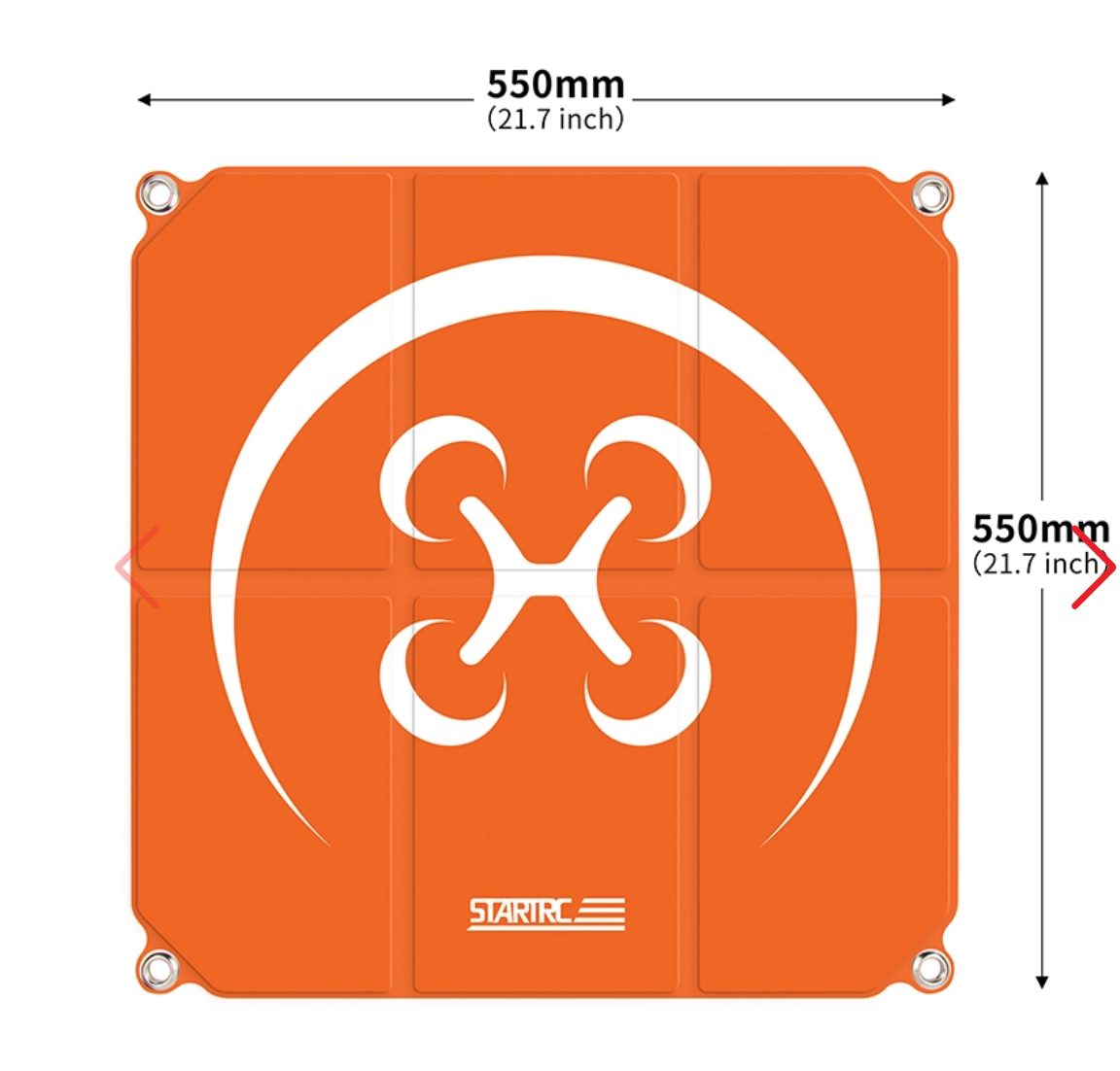 55cm Landing Pad for DJI or Autel DronesοΌOrange & Gray)