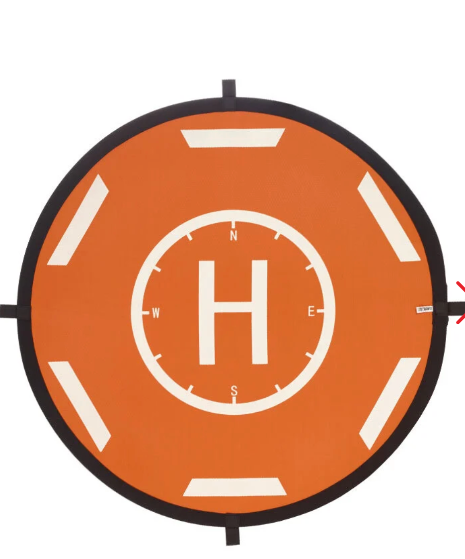 DM56cm Landing Pad with Reflective Strips (Orange and Black)
