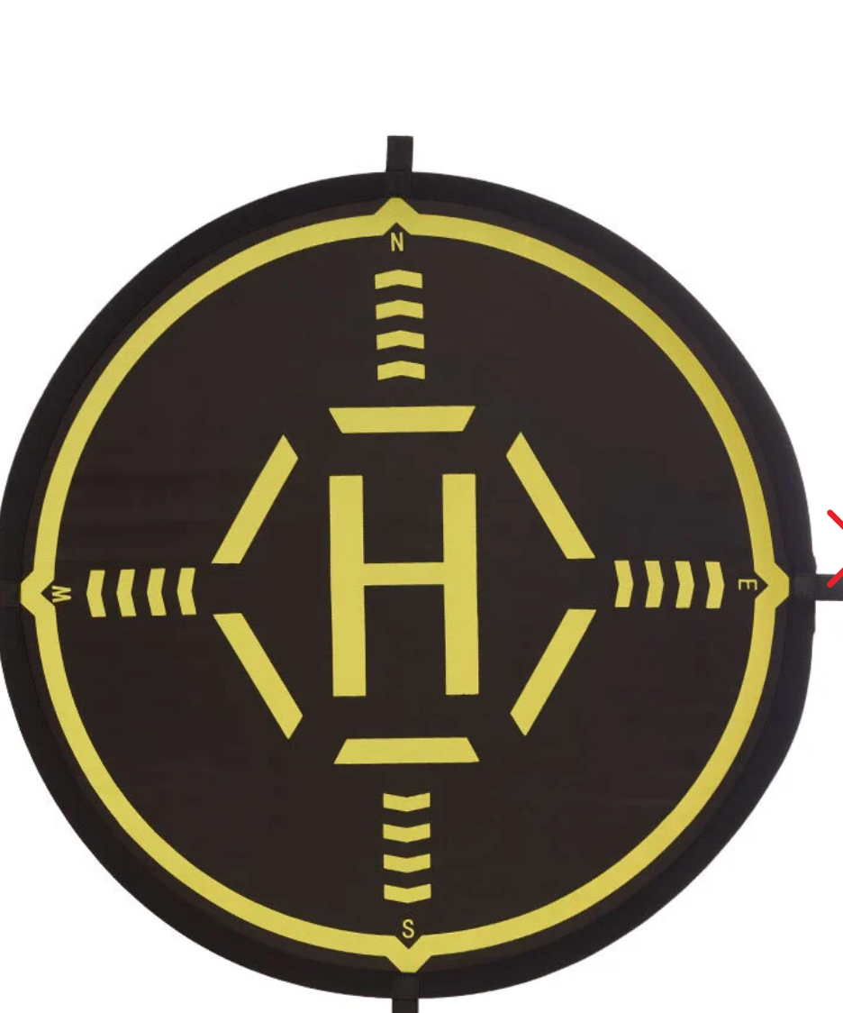 DM56cm Landing Pad with Reflective Strips (Orange and Black)