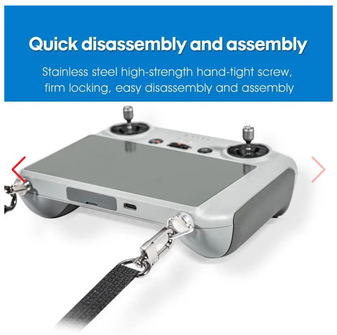 Adjustable Soft Remote Strap for DJI RC/DJI RC Pro/ DJI RC 2