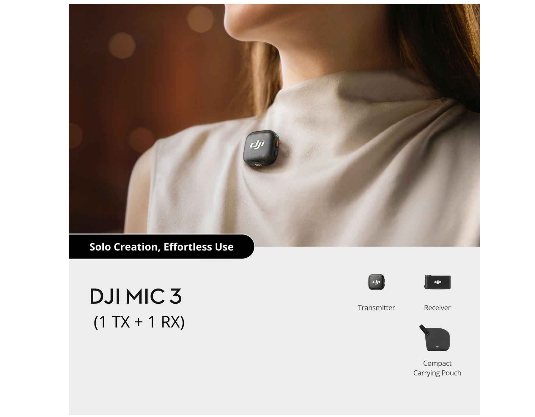 DJI Mic 3 (1 TX + 1 RX)
