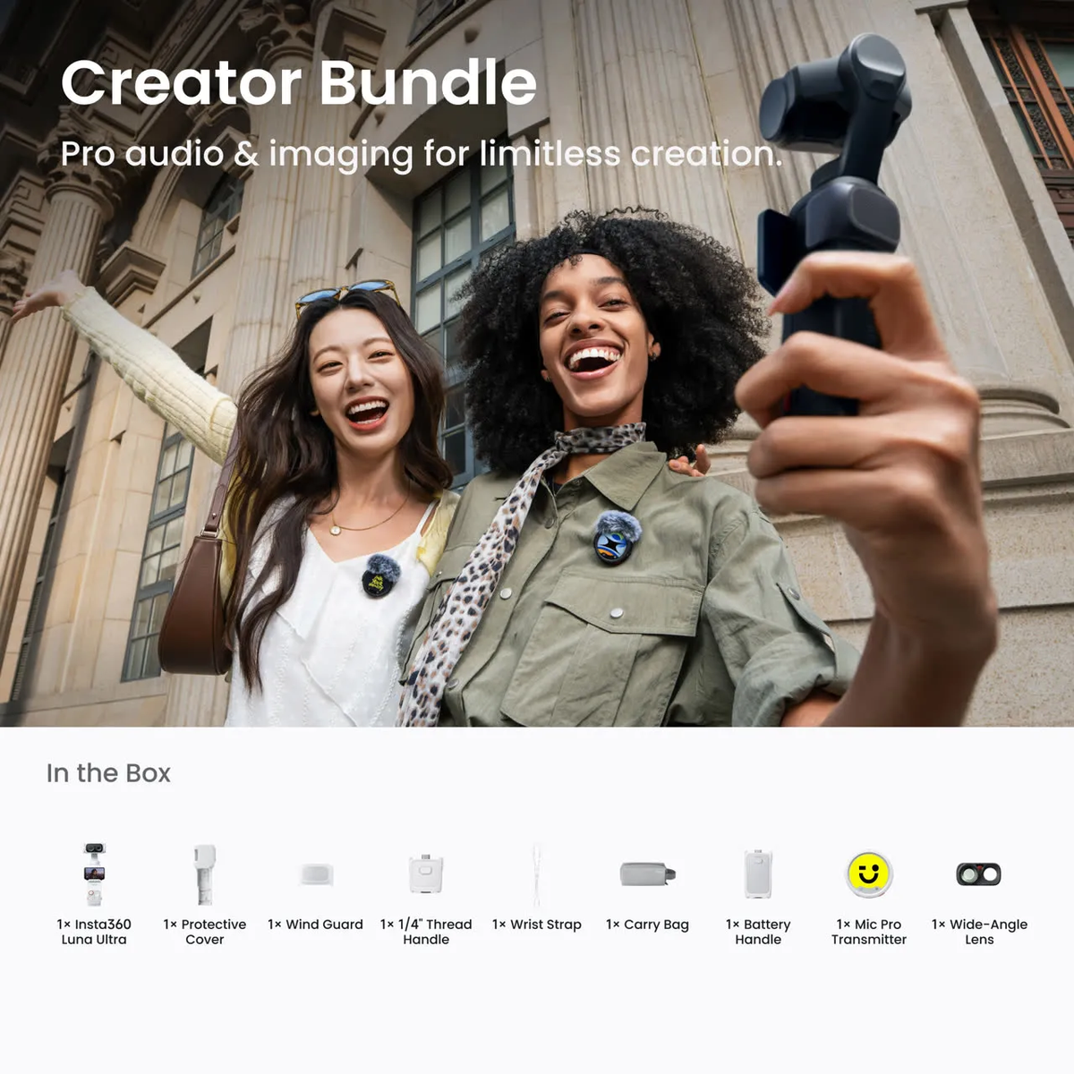 Insta360 Luna Ultra Creator Bundle(Stellar White)
