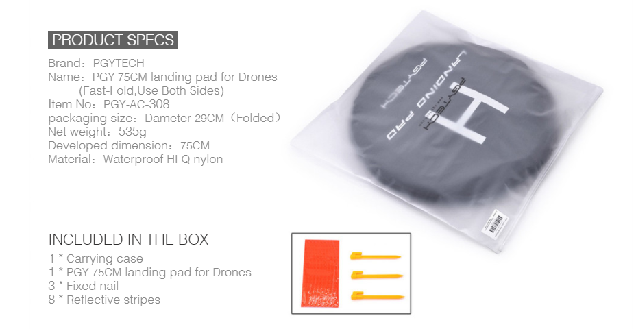 Landing Pad for Drones  Mavic / Spark / Phantom - dronepointcanada