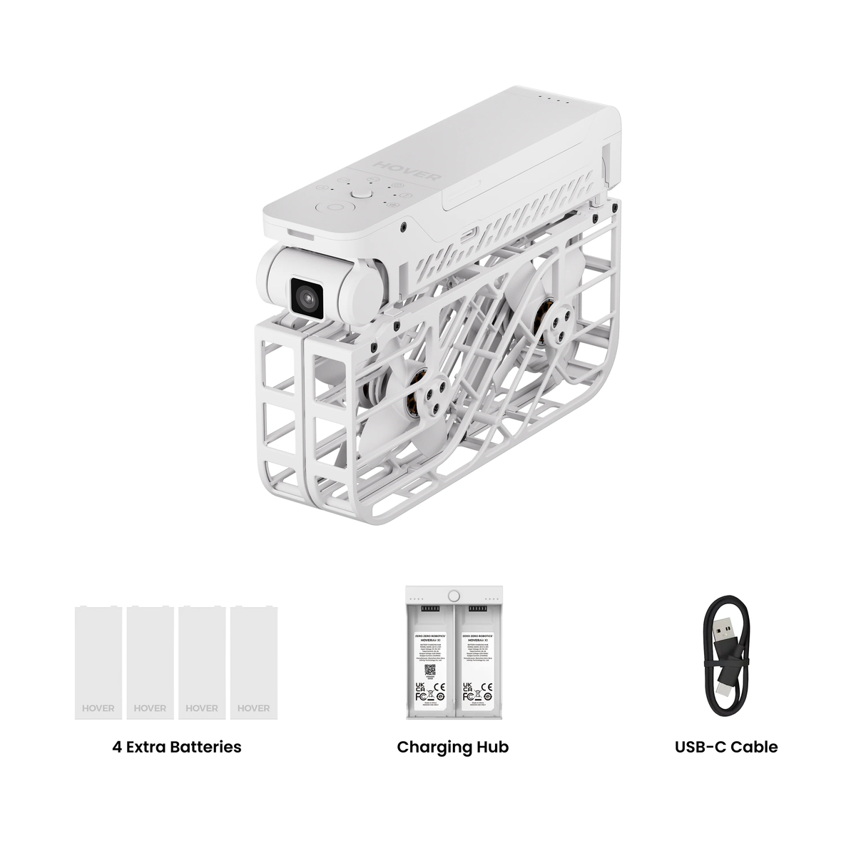 HOVER Air X1 Fly More Combo White