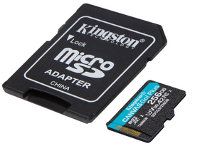 Kingston 256GB microSDXC Canvas Go Plus 170MB/s