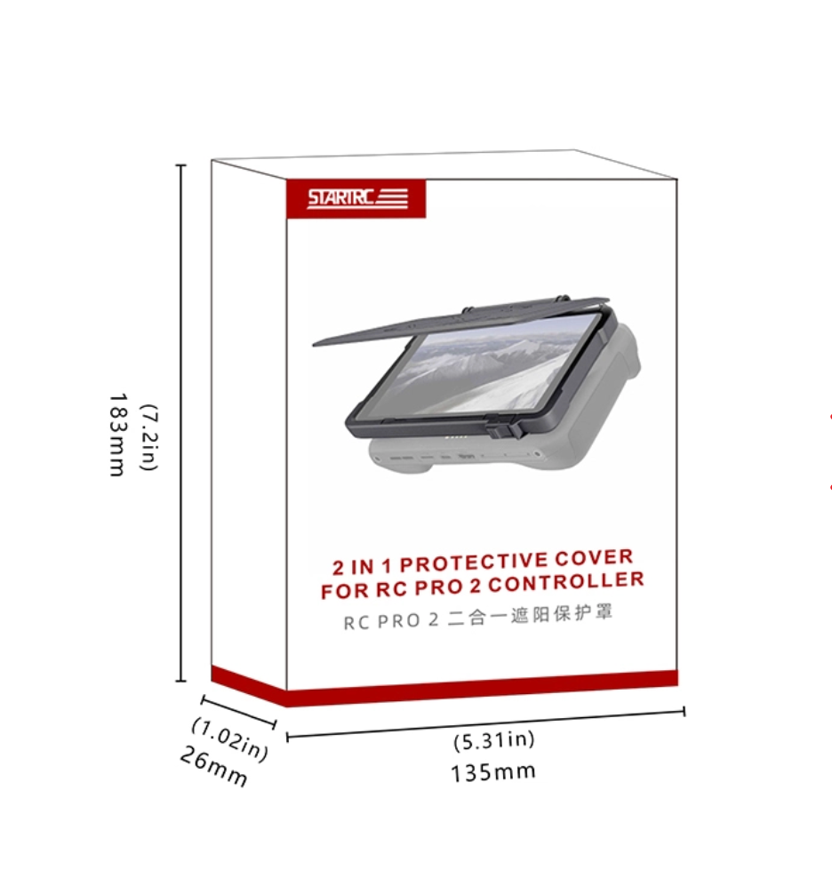Sunhood and Screen Protector for DJI RC Pro 2