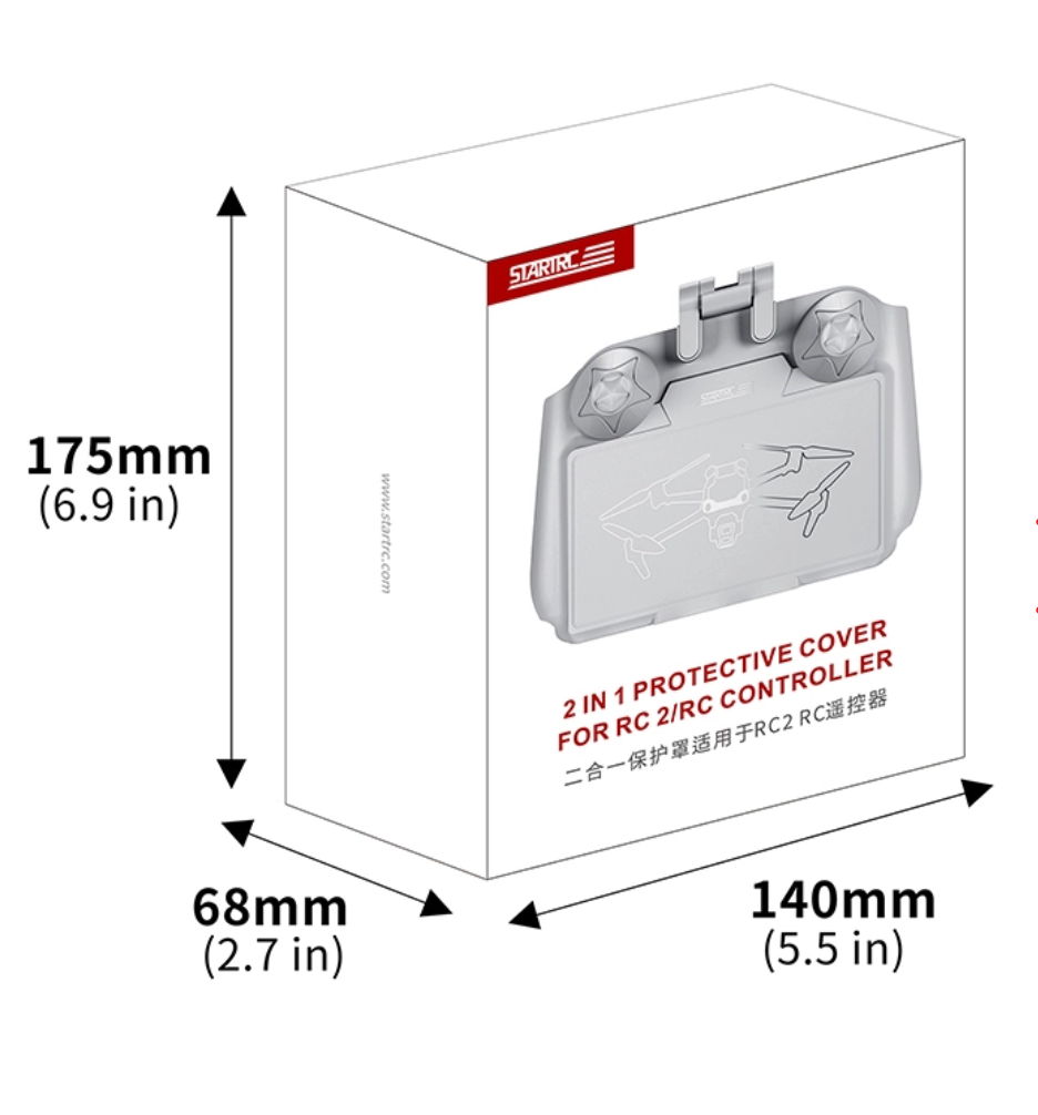 Updated 2-in-1 Sun Hood and Screen Protector for DJI RC 2/ DJI RC