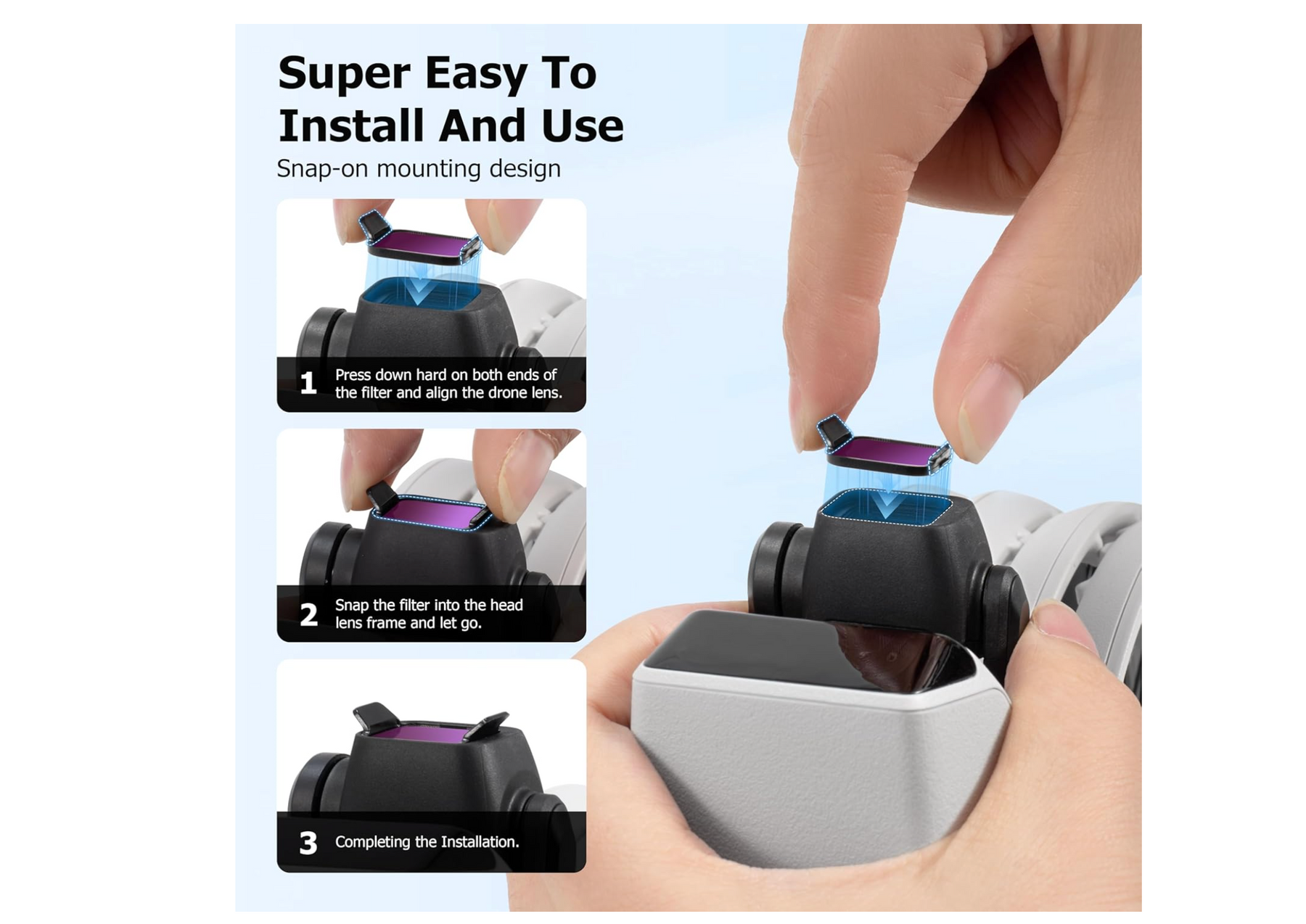 Filters for DJI Flip CPL/UV/ND 16/ND 32/ND 64/ND 128