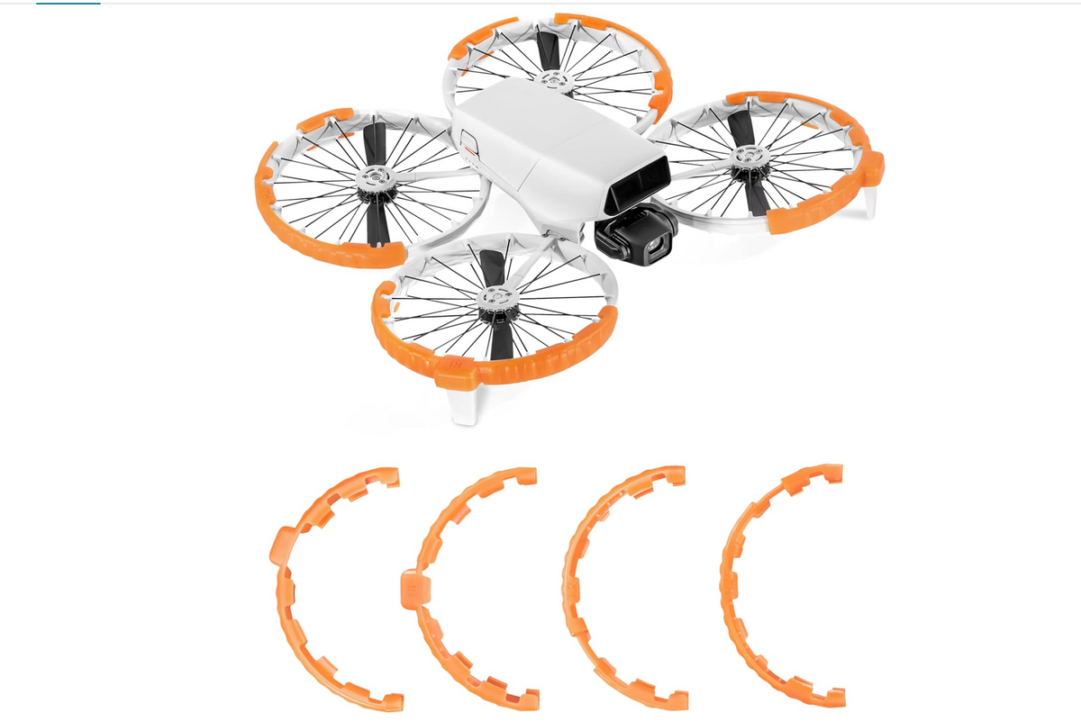 Propeller Guard Set for DJI Flip (Fluorescent Orange） - DronePoint Canada