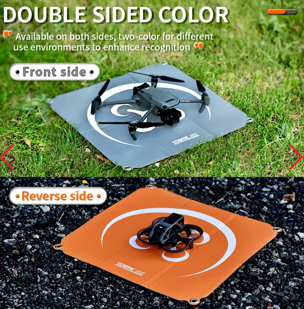 55cm Landing Pad for DJI or Autel Drones（Orange & Gray)