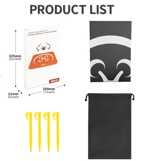 55cm Landing Pad for DJI or Autel Drones（Orange & Gray)