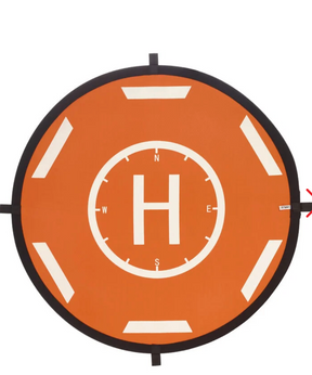 DM56cm Landing Pad with Reflective Strips (Orange and Black)