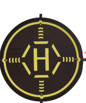 DM56cm Landing Pad with Reflective Strips (Orange and Black)