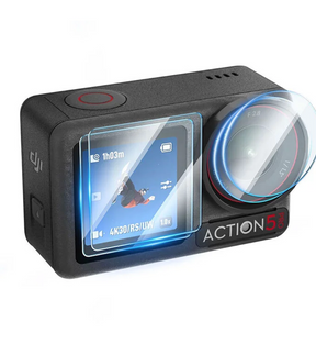 HD Temered Film for DJI Action 5 Pro （2 Sets/ Pack）