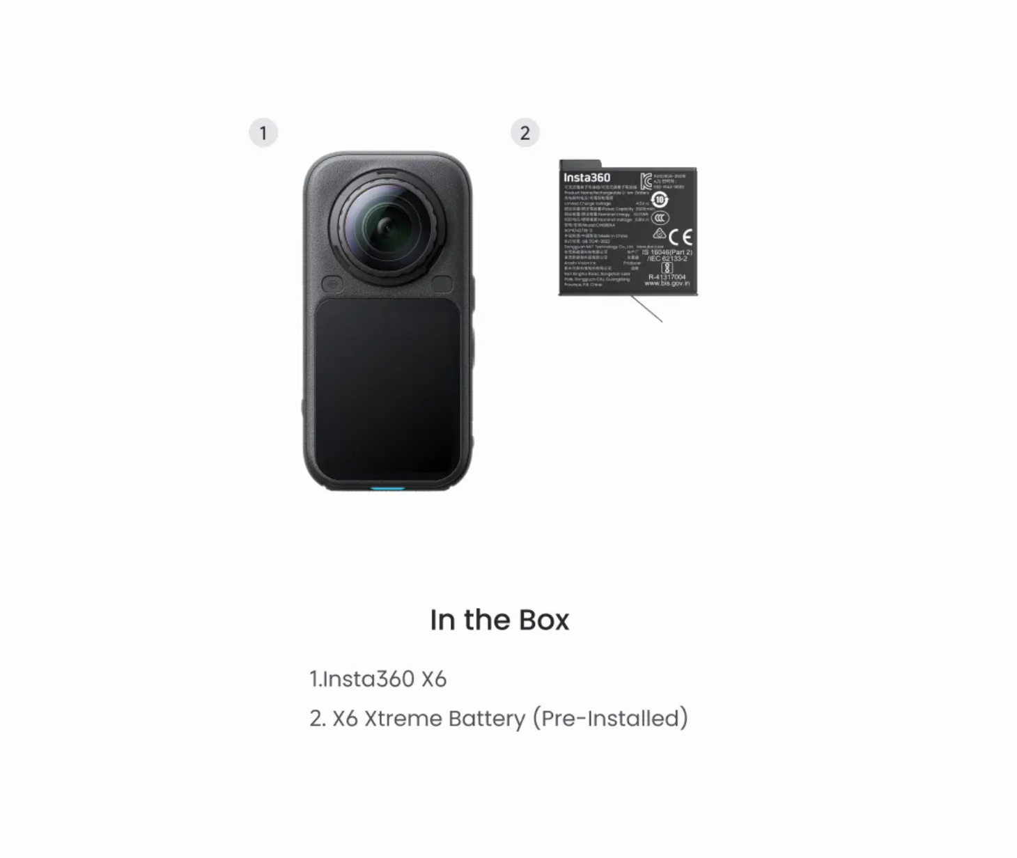 Insta360 X6 Standard Bundle Midnight Black (New)