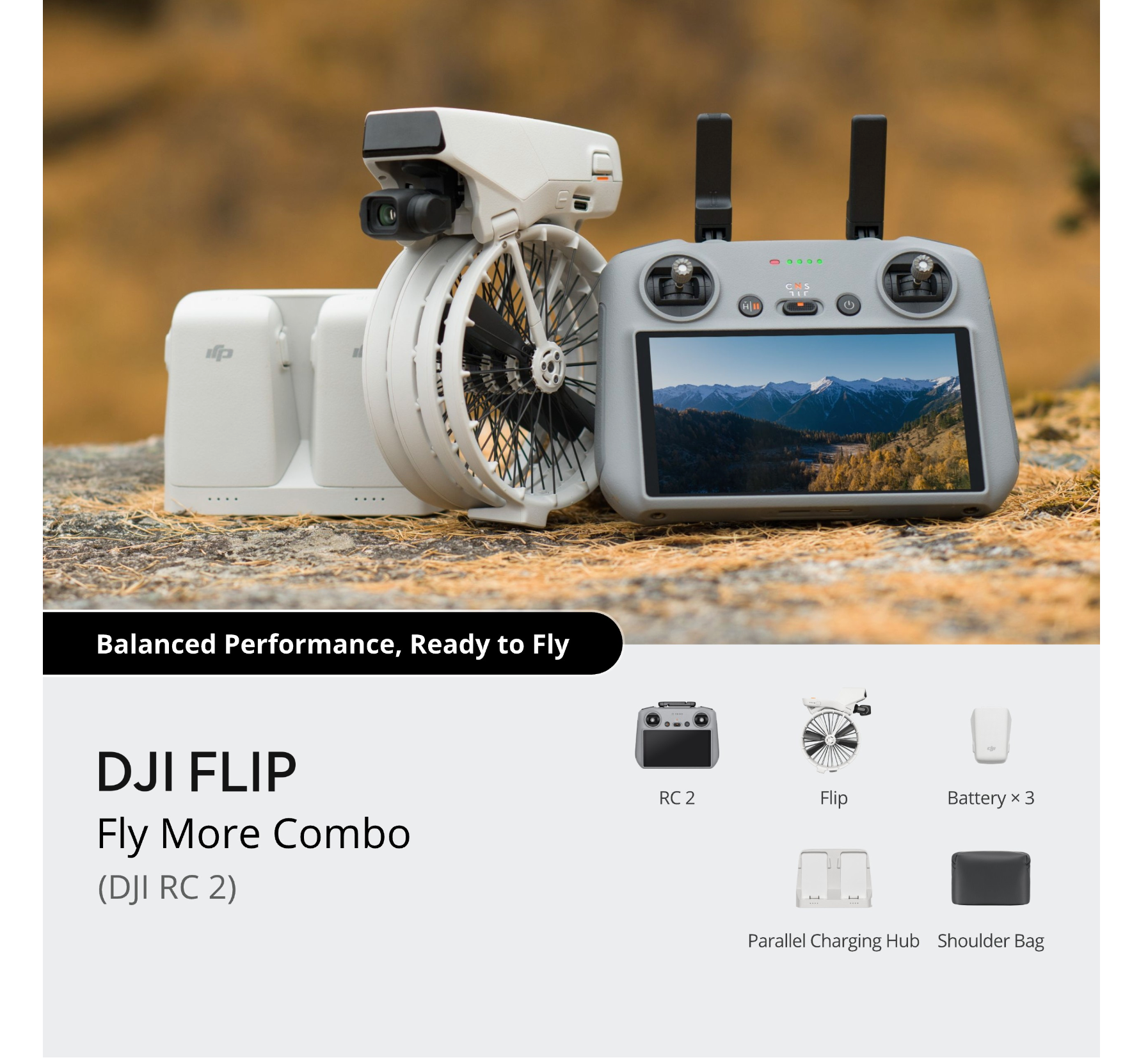 DJI Flip Fly More Combo (DJI RC 2)