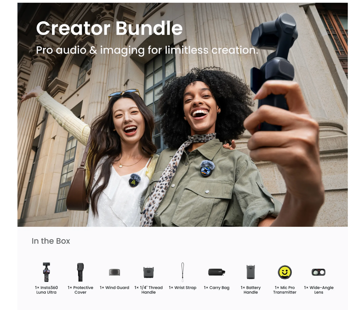 Insta360 Luna Ultra Creator Bundle (Cosmic Black)