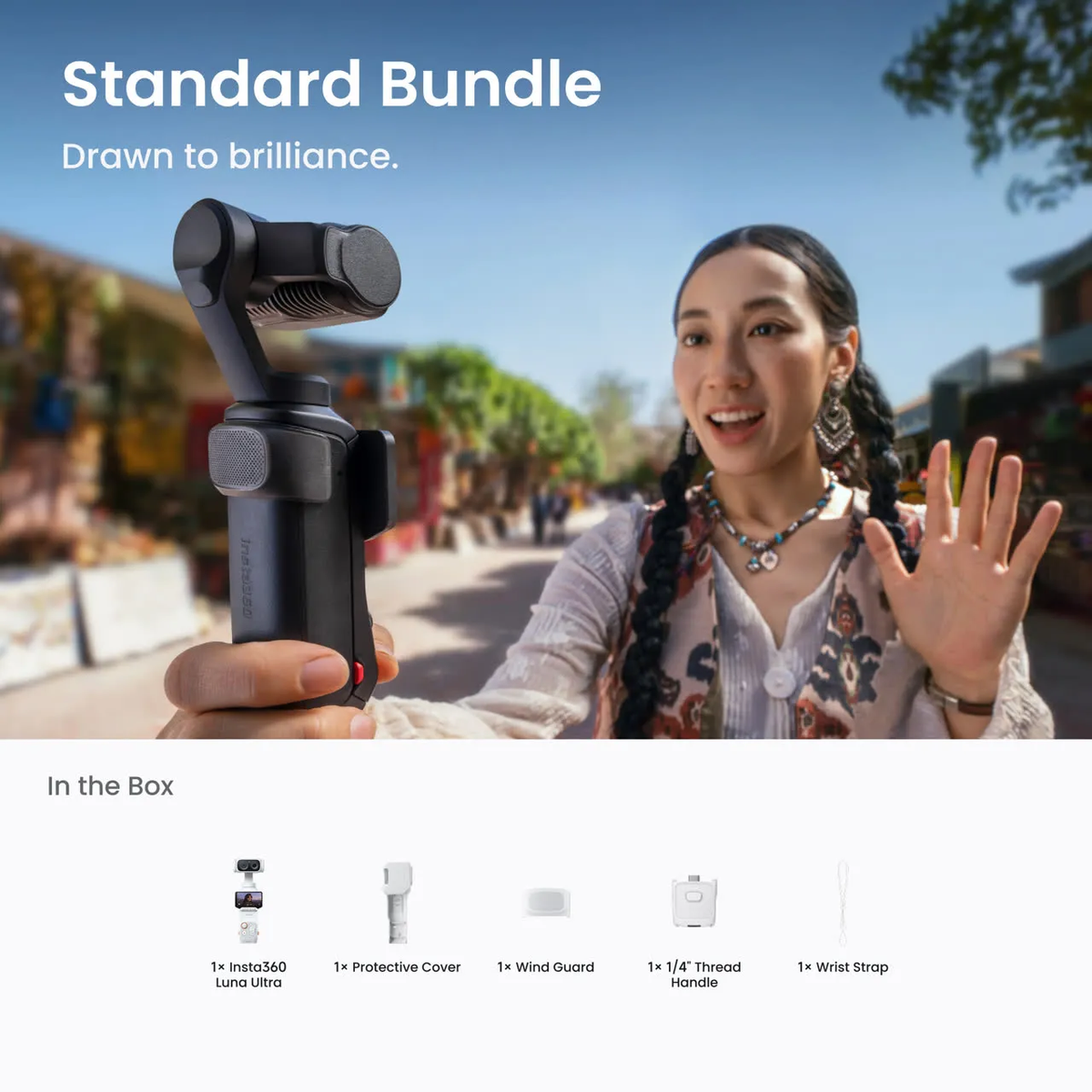 Insta360 Luna Ultra Standard Bundle (Stellar White)
